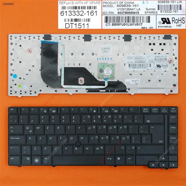 HP PROBOOK 6440B BLACK(With Point stick) LA 609839-071 NSK-HGN0S Laptop Keyboard ( )