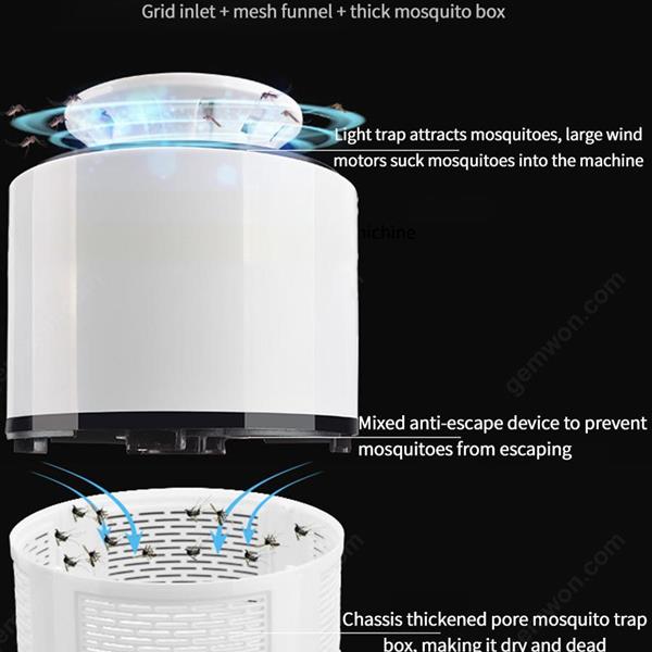 Anti-mosquito LED bulb insect fly killer electronic mosquito repellent equipment (white) Other G60201