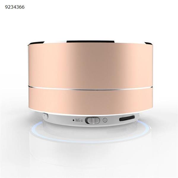 A10 LED glowing Bluetooth receiver Hands-free Music Player metal Bluetooth speaker Rose Gold Bluetooth Speakers A10