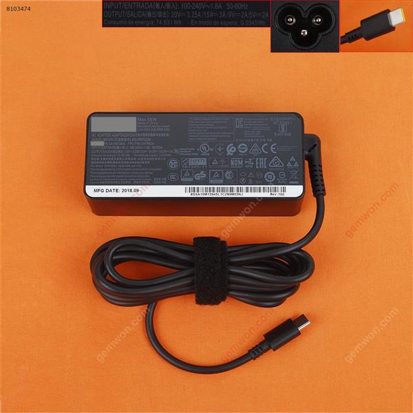 Lenovo 20V 3.25a 65W Type-C ( Quality : A+ ) Laptop Adapter TYPE-C