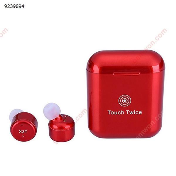 X3T True Wireless Stereo Mini Bluetooth Earphone red Headset X3T