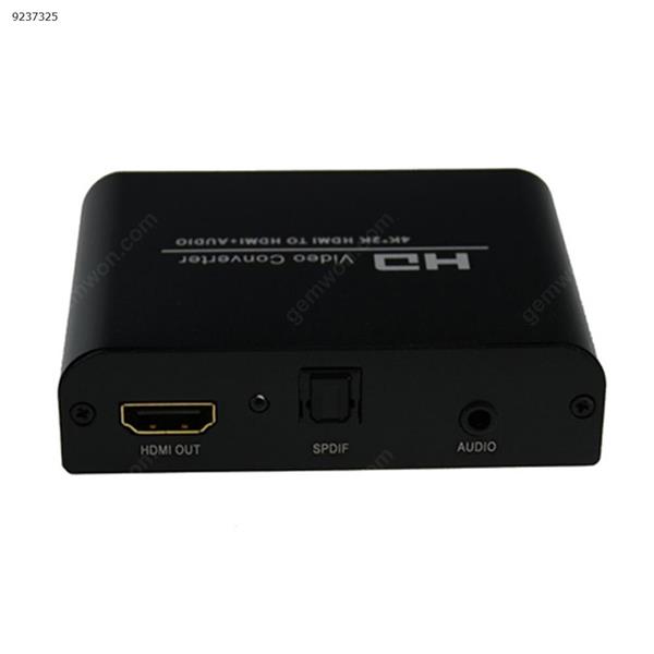 HDMI audio splitter 4kx2k high-definition audio and video converter, independent output stereo + SPDIF signal    EU Audio & Video Converter 4KDK088