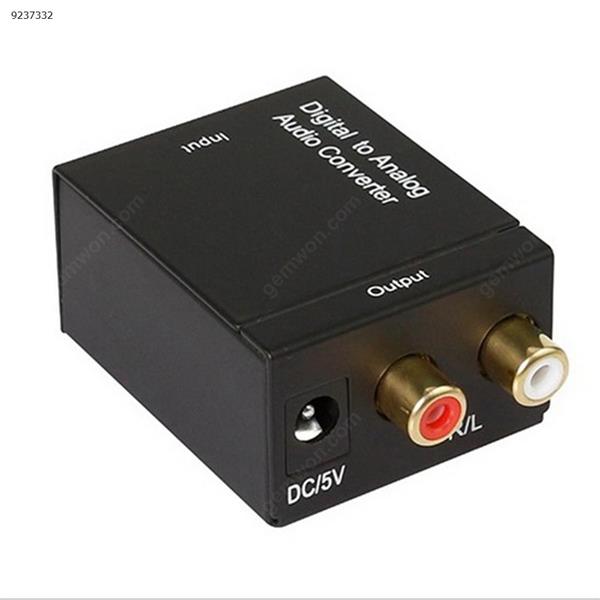 Digital Fiber Coaxial 3.5mm Audio Analog Converter   EU Audio & Video Converter G505