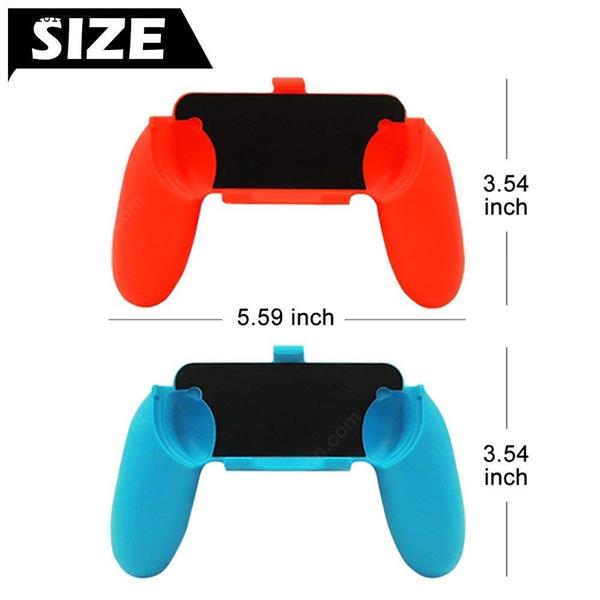 Joy-Con Grips Kit for Nintendo Switch,Wear-resistant Joy-con Handle Controllers Set of 2 Blue Red Other N/A