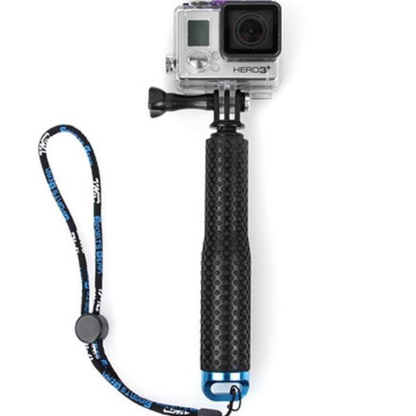 Sports Camera Selfie Stick 180 Degree Rotation Mini Carbon Fiber Monopod Aluminum Handheld Extendable for GoPro Camera black Camping & Hiking K6