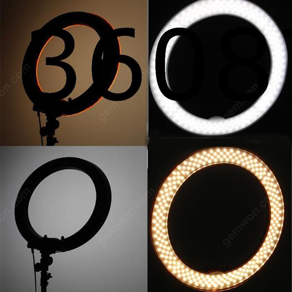 Dimmable  LED Studio Camera Ring Light Photo/Phone/Video Light Annular Lamp With Tripods Selfie Stick Rng Fill Light(45cm)(only lamp without bracket) US Decorative light LIVE FILL LIGHT
