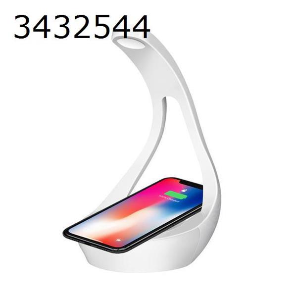 Fast Wireless Charger LED Table LED Lamp Qi Wireless Charging Pad Charger for Samsung for Apple for iPhone X 8 8 Plus white and red Iron art N/A