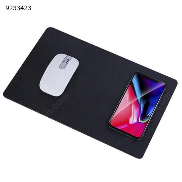 New Creative Wireless Charging Mouse pad Universal Mobile Phone Qi Wireless Charger Charging Mouse Pad Mat Black Charger & Data Cable N/A