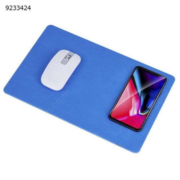 New Creative Wireless Charging Mouse pad Universal Mobile Phone Qi Wireless Charger Charging Mouse Pad Mat blue Charger & Data Cable N/A