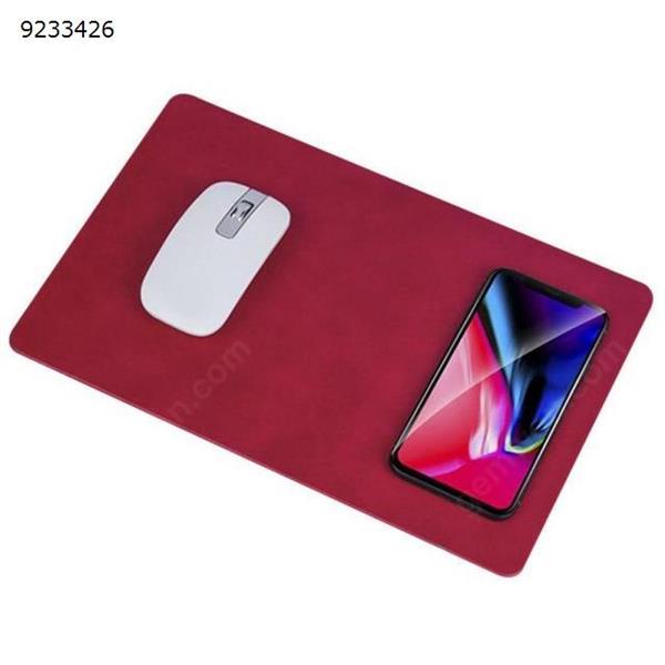 New Creative Wireless Charging Mouse pad Universal Mobile Phone Qi Wireless Charger Charging Mouse Pad Mat red Charger & Data Cable N/A