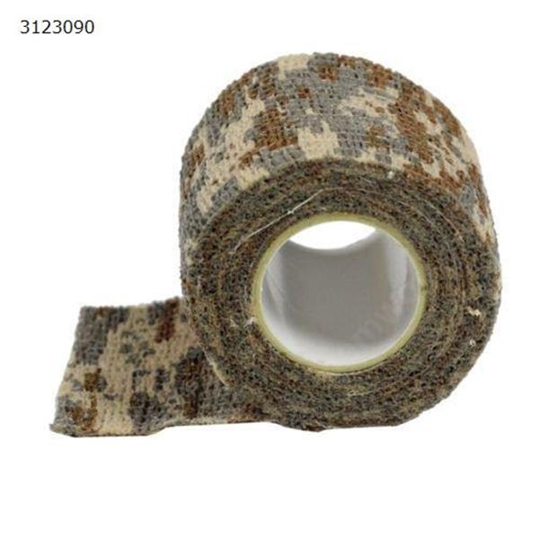 Self-adhesive telescopic camouflage tape outdoor bionic non-woven jungle camouflage tape (length 4500cm wide 4.5cm thick 0.02cm bionic dead wood) Outdoor Clothing WD-jc