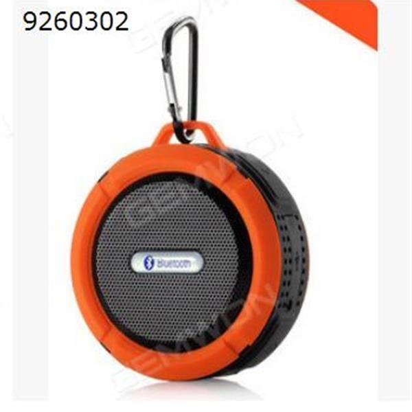 Wireless Bluetooth Stereo Speaker Soundbox Mic Waterproof Suction Shockproof orange Bluetooth Speakers C6