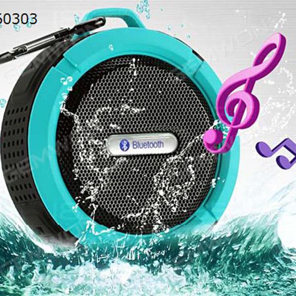 Wireless Bluetooth Stereo Speaker Soundbox Mic Waterproof Suction Shockproof green Bluetooth Speakers C6