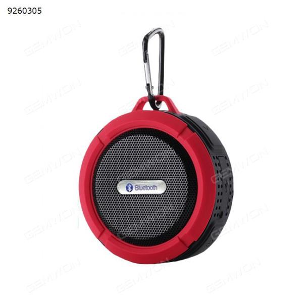 Wireless Bluetooth Stereo Speaker Soundbox Mic Waterproof Suction Shockproof red Bluetooth Speakers C6