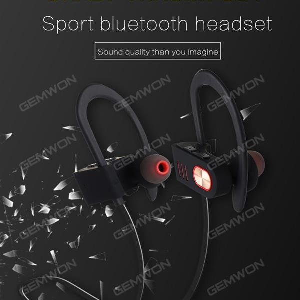Bluetooth V4.1+EDR，wireless communication，Intelligent voice control，IPX4 Waterproof Sport Bluetooth headset. Headset V5 Sport Bluetooth headset