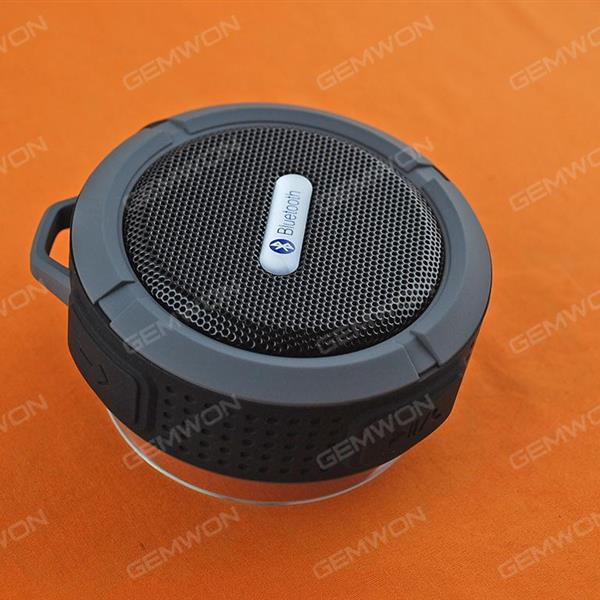 Wireless Bluetooth Stereo Speaker Soundbox Mic Waterproof Suction Shockproof black Bluetooth Speakers C6