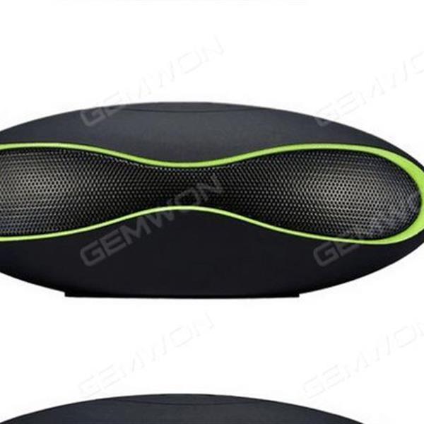 X6S football wireless Bluetooth speaker，LED lamp outdoor small mini Subwoofer Audio Card green. Bluetooth Speakers X6S