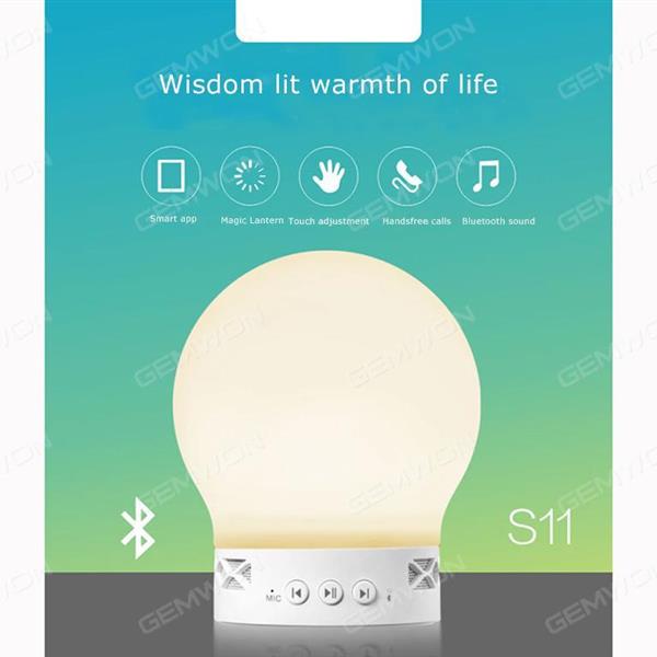 S11 Bluetooth stereo colorful lights, Touch the shot change by light color, change the light intensity, have the function of playing music and can be controlled by app Bluetooth Speakers S11 Bluetooth stereo colorful lights