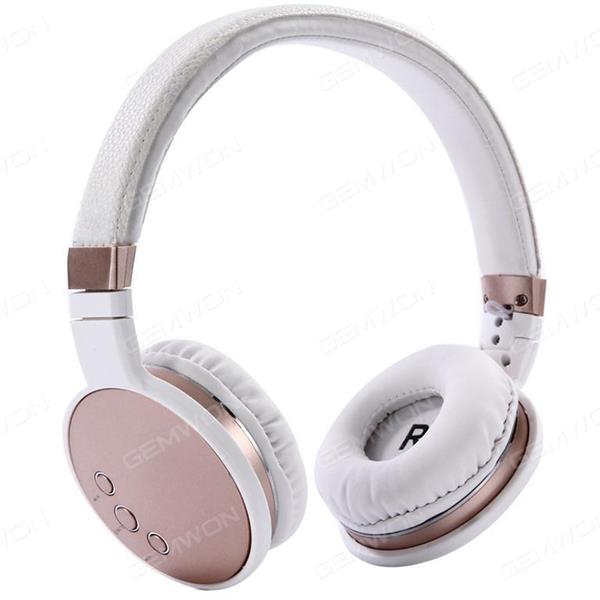 BT016 Bluetooth folding headset, Wireless earphone head folding type mobile phone music earphone, Rose GoldBT016 BLUETOOTH FOLDING HEADSET