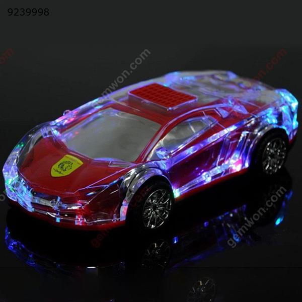 Sports car flash wireless Bluetooth speaker With lights，Red Bluetooth Speakers N/A