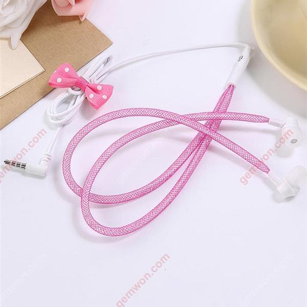 Diamond Headphone Bracelet，Subwoofer headphones pink Headset U22