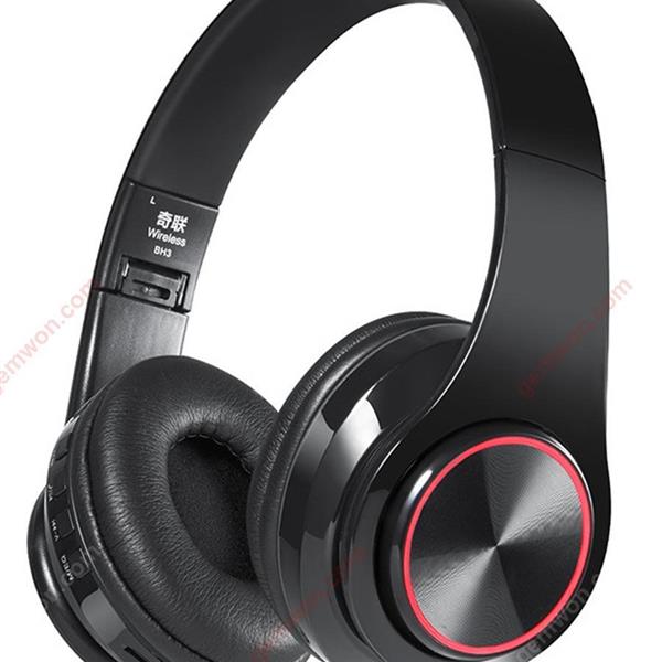 bh3 headphone，Head mounted USB charging，Bluetooth card headset，blackBH3 HEADPHONE