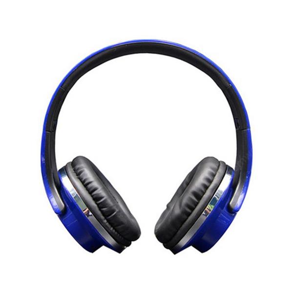 H666 2 in 1 Bluetooth Speaker + Headphone Dual Use Speaker with Microphone Foldable FM Radio Music MP3 MP4 Player Design for Music blue Headset H666