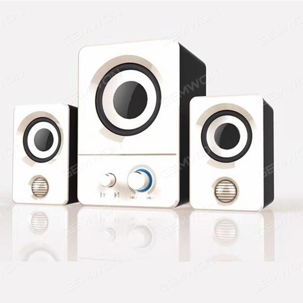 X7 multimedia Small speakers，household 3.5mm audio socket，white Bluetooth Speakers X7 MULTIMEDIA SMALL SPEAKERS