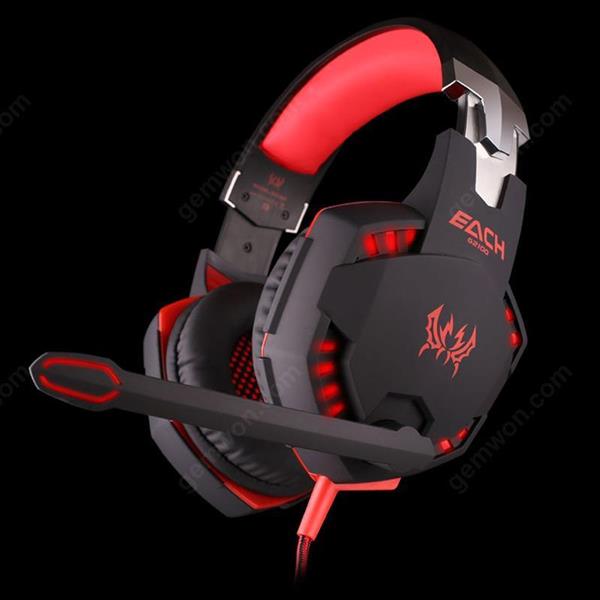 VersionTech Stereo Gaming Headset for PS4 Xbox One, Professional 3.5mm Over Ear Headphones with Mic and Volume Control, Stunning LED Lights for Laptop PC Mac iPad and Smart Phones,shakable,red Headset N/A