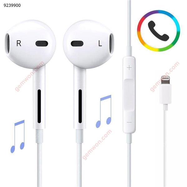 Lighting Headphones/Earbuds,Sound by Bluetooth in Earbuds and Built-In Mic and Volume Control,call for iPhone 7,7 Plus,8,8 Plus,iPhone X.Wired charging Bluetooth without battery Headset N/A