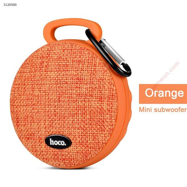 Outdoor Fabric Sports Bluetooth Speakers, Portable Intelligent INSERT CARD,Orange Camping & Hiking BS7