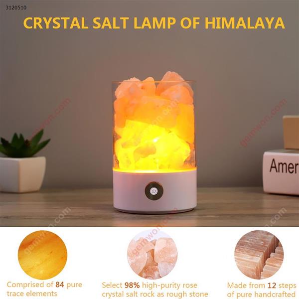 Creative Himalaya Crystal Salt Light,Natural Negative lons Lamp，LED，White Camping & Hiking N/A