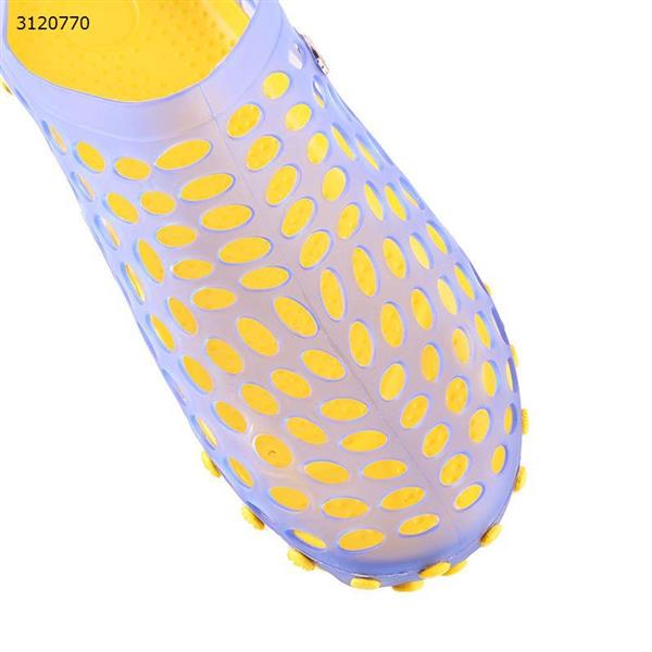 Summer beach sandals outdoor wading hole shoes Korean version of Baotou comfortable breathable tide shoes men's wild sandals (size 44 yellow) Outdoor Clothing WD-1706
