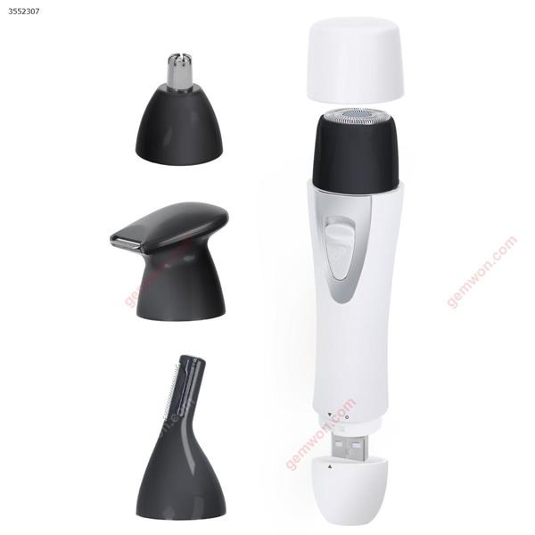 Rechargeable nose hairbrush trimmer,（gh003）4-in-1 model hair styling，easy to operate, full-featured white Measuring & Testing Tools GH003