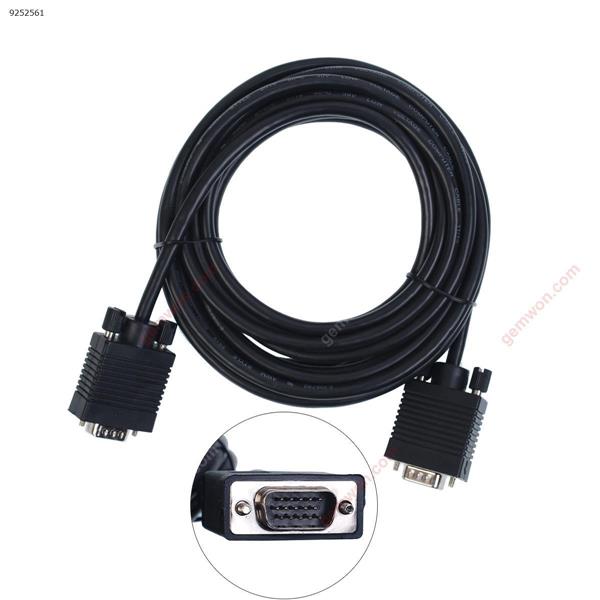 5M VGA  Male To VGA Male Cable,Black Audio & Video Converter N/A