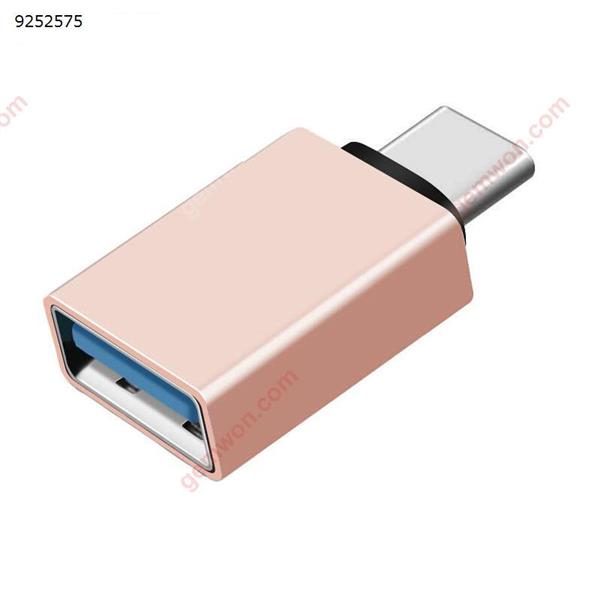Type C OTG To USB 3.0 Adapter, Type C Male OTG To USB 3.0 Female  Adapter ,Rose Gold Audio & Video Converter N/A