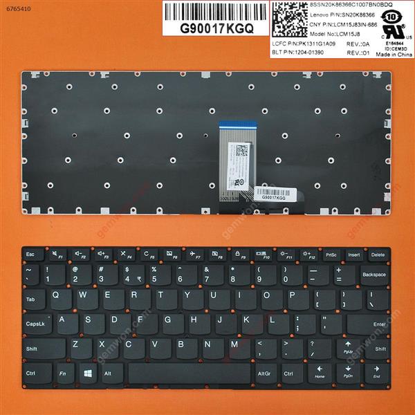 Lenovo Yoga 310-11 310-11IAP 710-11 710-11IKB 710-11ISK BLACK win8(Without FRAME) US LCM15J83IN-686 Laptop Keyboard (OEM-B)