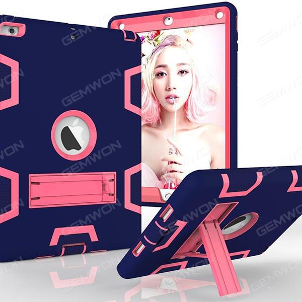 ipad 2/3/4 armor contrast color plate protector,anti-fall Plate and shell,Navy blue+rose red Case IPAD 2/3/4 ARMOR CONTRAST COLOR PLATE PROTECTOR