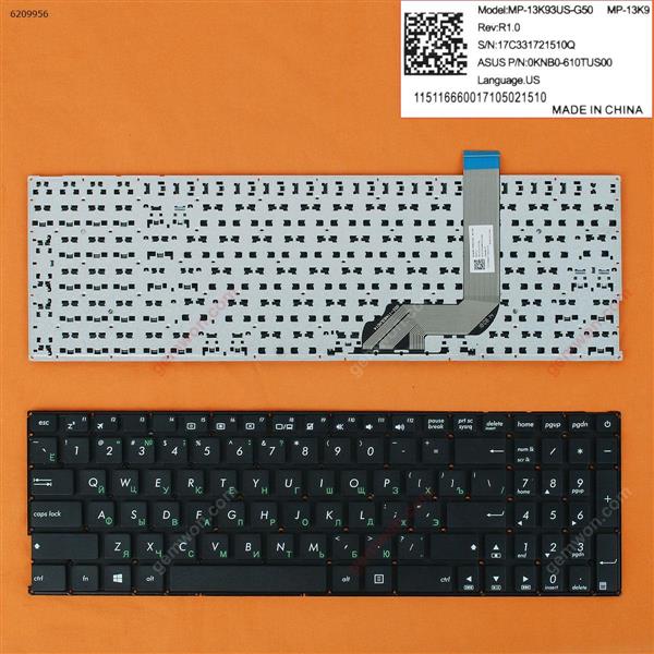 ASUS X542 X542B BLACK（Without FRAME,WIN8） RU N/A Laptop Keyboard (OEM-A)