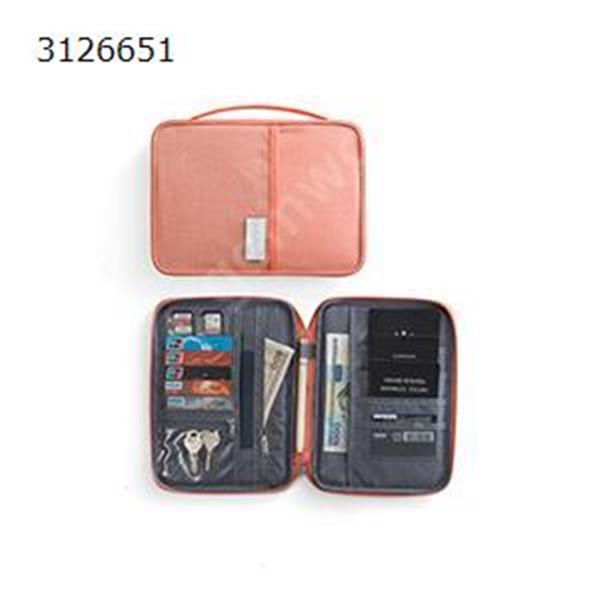 Travel Passport Package Overseas Document Bag Waterproof and Dustproof Portable Card Case,Small Pink 21.5cm*12.5*2cm Outdoor backpack N/A