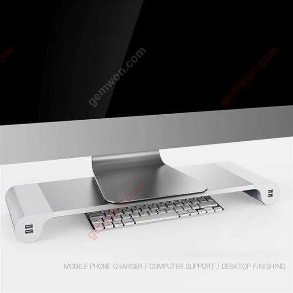 Computer monitor stand with 4 usb port desktop monitor riser-US Mobile Phone Mounts & Stands HZN090