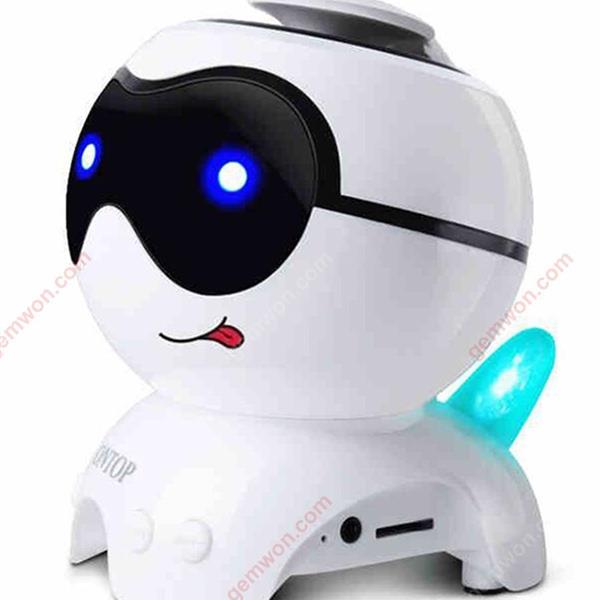 Portable Cartoon Dog Smart Mini Wireless Bluetooth Speaker,Bluetooth 4.0+EDR(A2DP),Support Bluetooth Call, Bluetooth Playback, TF, FM, AUX Input,Black Bluetooth Speakers RNK111