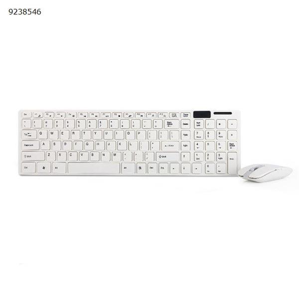 Slim 102 Keys Wireless Keyboard Mouse 2.4GHz Wireless Keyboard and Mouse Combo For Mac Pc Windows 7/8XP/Vista/2000/98/95/NT/ME  white Bluetooth keyboard N/A