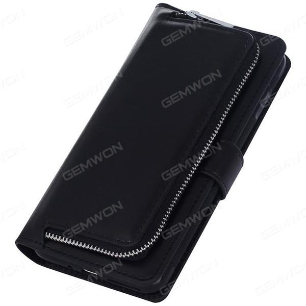 S6 edge Samsung holster,Plain wallet,Multifunctional combined fission case,black Case S6 EDGE SAMSUNG HOLSTER