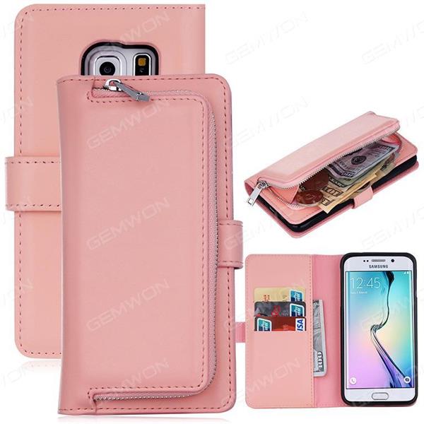 S7 Samsung holster,Plain wallet,Multifunctional combined fission case，Pink Case S7 SAMSUNG HOLSTER