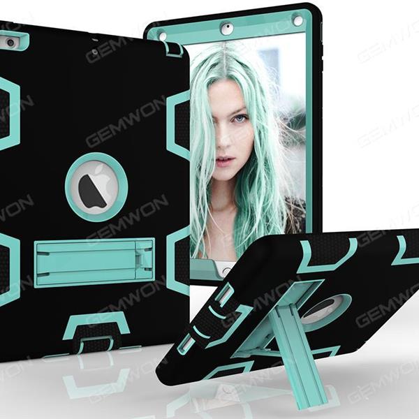 ipad mini4 armor contrast color plate protector,anti-fall Plate and shell,black+mint green Case IPAD MINI4 ARMOR CONTRAST COLOR PLATE PROTECTOR