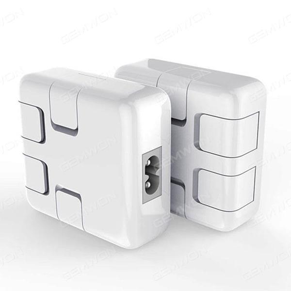UK Plug 8A 4USB Ports Travel Home Wall Charger Power Adapter Smart Socket OFS-011F