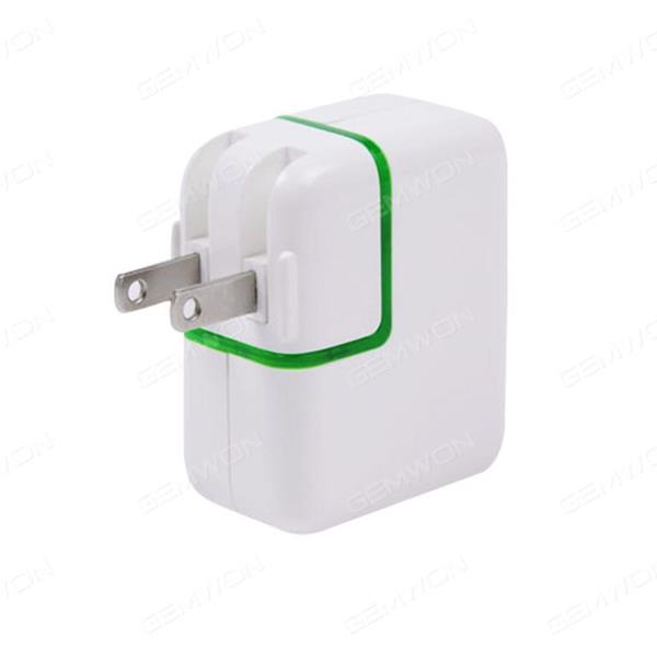 5V 2.1A US Plug 2 Dual USB Port Wall Chargers Power Adapters Smart Socket OFS-177A