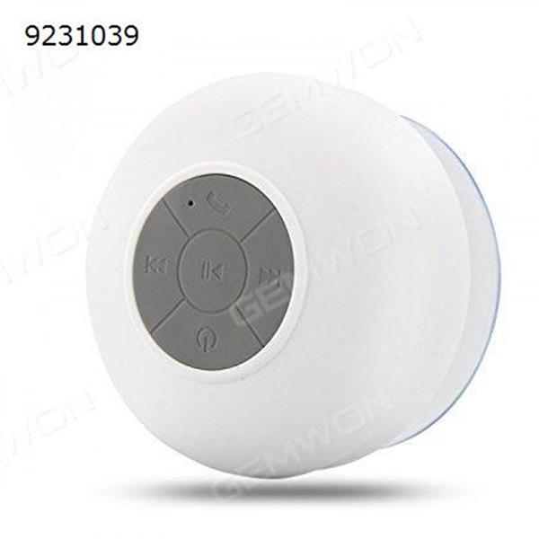 Shower-Mate s4 Waterproof Bluetooth Shower Speaker with ISSC Chipset and Hands-Free Speakerphone for All iOS and Android Devices - White Bluetooth Speakers TH-01