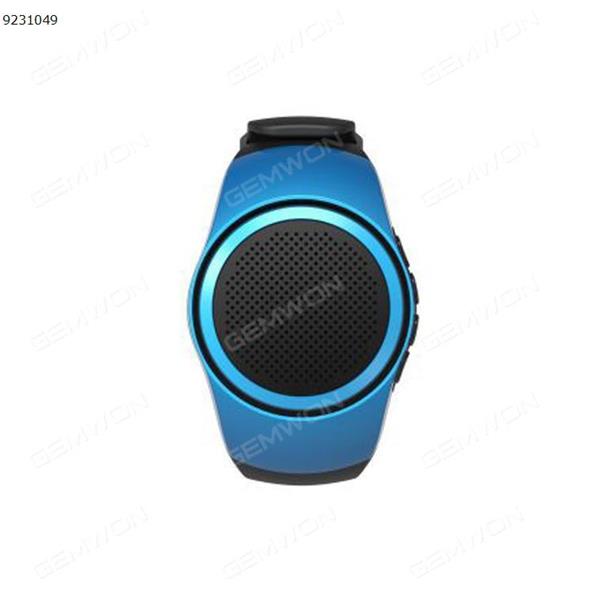 Watch Shape Ultra Portable Outdoor Wireless Bluetooth Speakers  FM radio + Microphone + MP6 Music Player, for Runners, Jogger, Bicyclers, Climbers, Hikers, Kids (blue) Bluetooth Speakers TH-B20